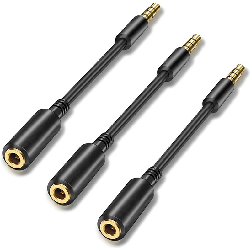 WILLIZTER AUX Headphone 3.5mm Extension Cable (3pack) - Image 1