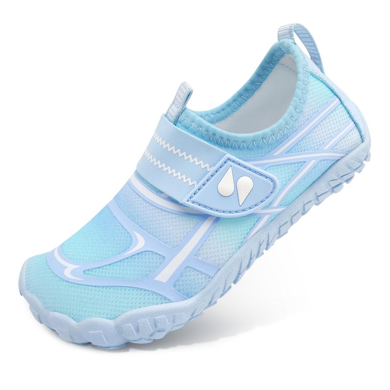 Stelle Kids Water Shoes Boys Girls Swim Hiking Aqua Socks Quick Dry Toddler Barefoot Shoesï¼ˆICY Blueï¼Œ13MLï¼‰ - Image 1