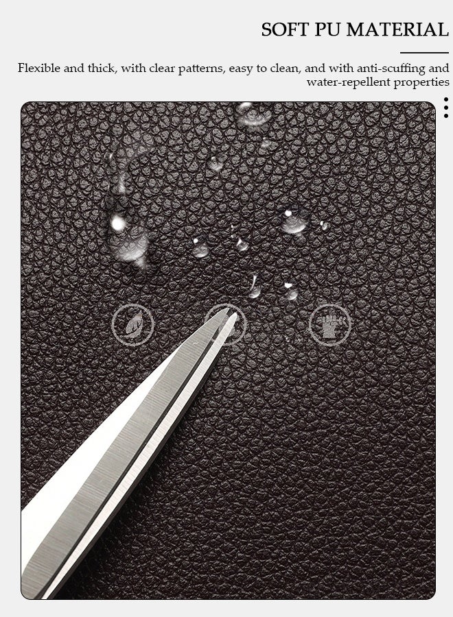 DUNISO 15.6 Inch Laptop Bag Lightweight PU Computer Bag Travel Business Briefcase Water Resistance Shoulder Messenger Bag for Men and Women Work Office - Image 4