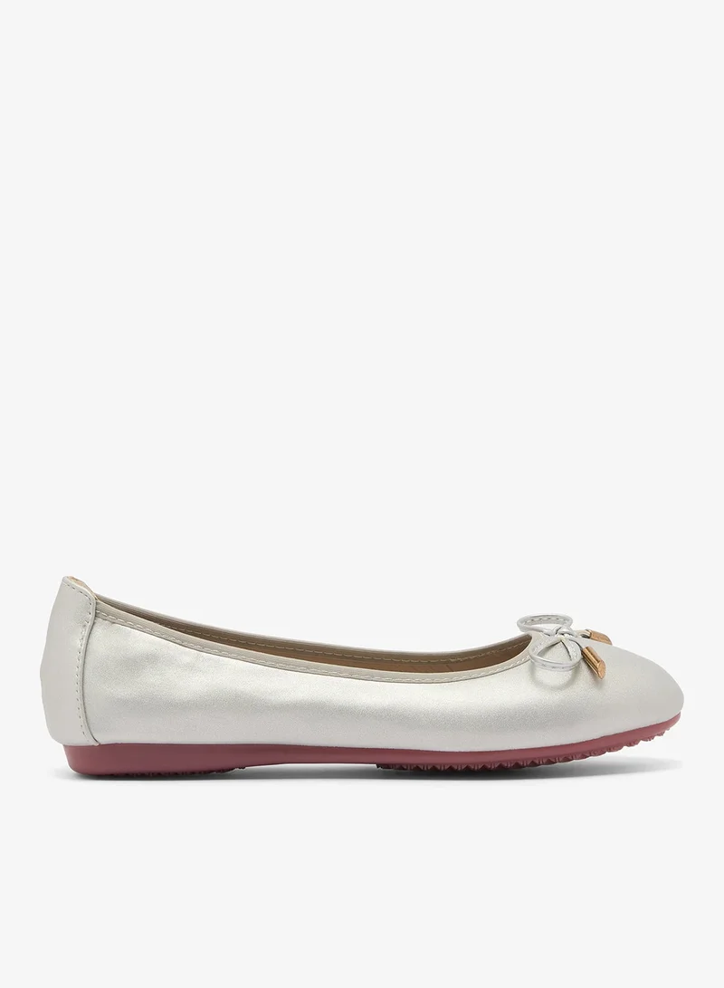 Ginger Classic Silver Ballet Flats
