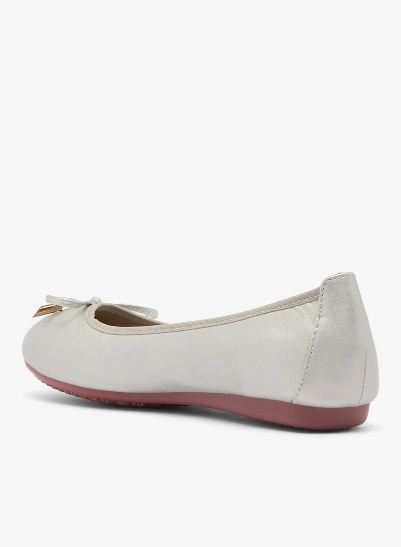 Ginger Silver Classic Silver Ballet Flats for Women | Best Price UAE