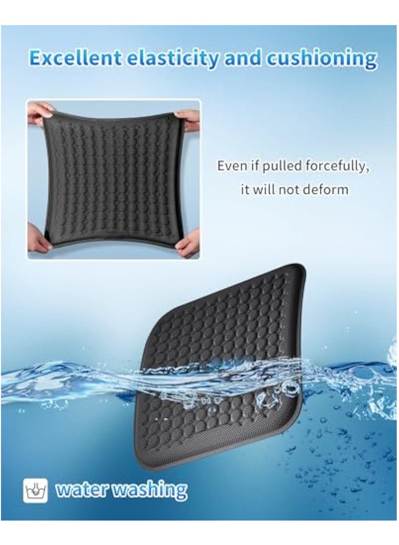 KASTWAVE Seat Cushion for Car and Office Chair, Gel Seat Cushion, Cool Seat Cushion for Pressure Sores Relief,  Gel Cushion for Office Chair Home Car, Seat Cushion for Wheelchair, Sciatica&Coccyx Pain Relief - Image 3