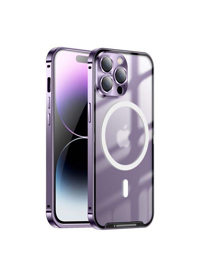 S-TOP Case For iPhone 14 Pro Max MagSafe Frosted Metal Phone Case - Image 1