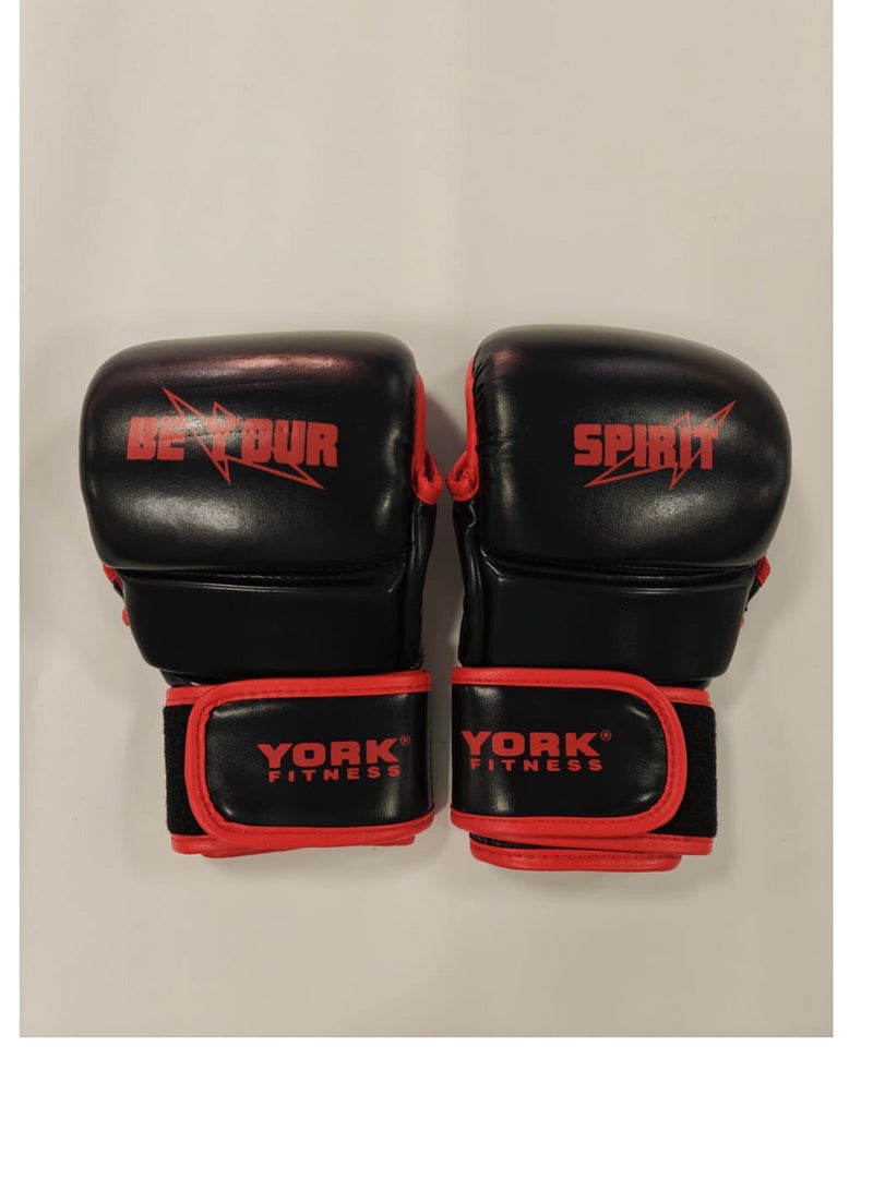 York Mma Gloves Blk/Red S/M  Bq4105 @ Fs - Image 1
