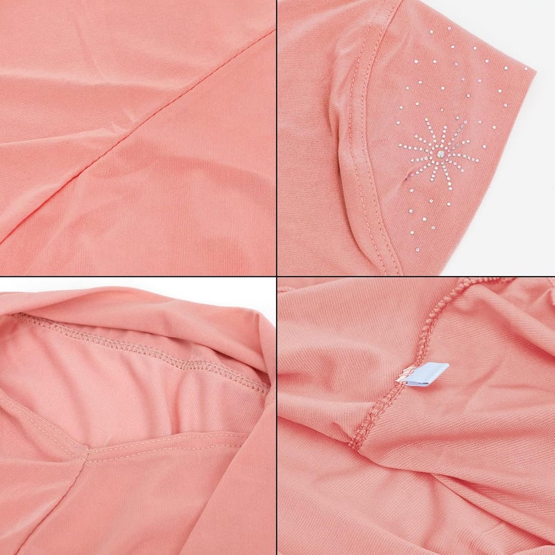 Ylucky Girls Muslim Hijab Floral Lace Head Scarf Kids Islamic Arab Scarf Shawls Head Wrap with Flowers - Image 4