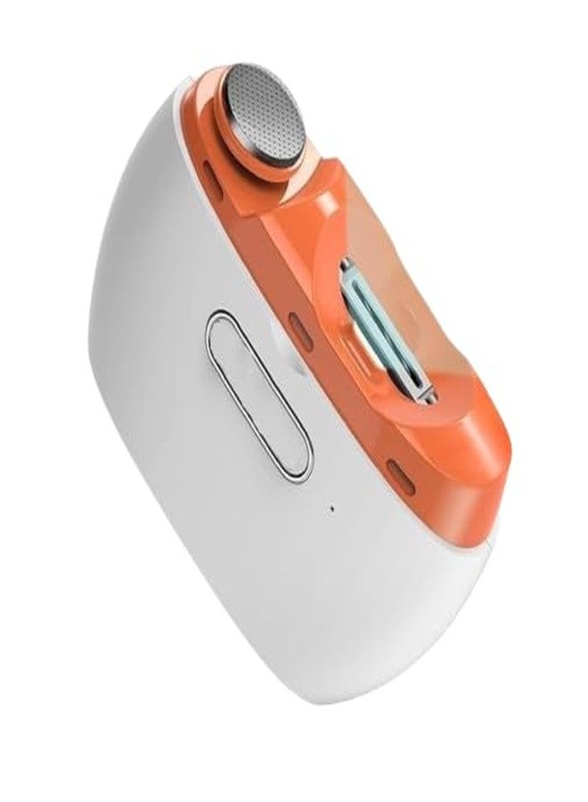 NIYANETAIL مقص أظافر كهربائي من نيان تيل مزود بإضاءة LED | قابل لإعادة الشحن عبر منفذ USB، مقص ومبرد أظافر 2 في 1 | سرعتان، آمن ومضاد للرذاذ، مناسب للأطفال والكبار - Image 1