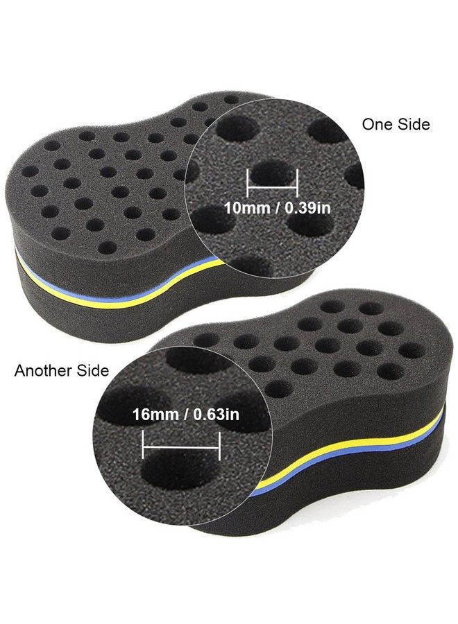 RioRand Hair Sponge Magic Twist Curl Sponge Big Small Holes Double Sided Hair Styling Tools Dreadlock Afro Coil Hair Care - Image 3