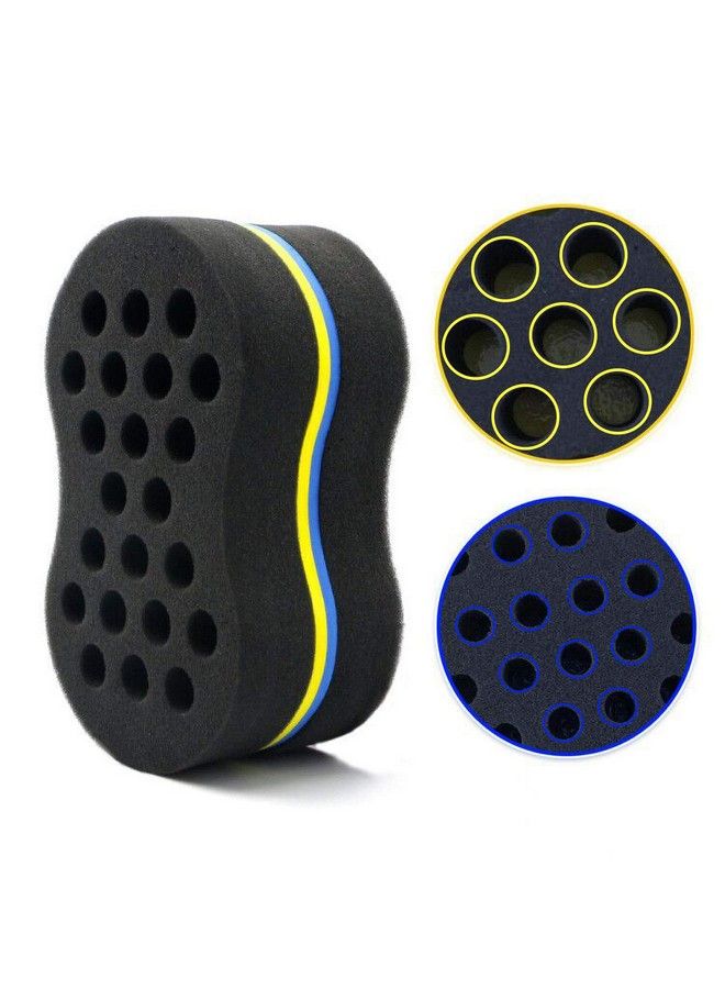 RioRand Hair Sponge Magic Twist Curl Sponge Big Small Holes Double Sided Hair Styling Tools Dreadlock Afro Coil Hair Care - Image 1