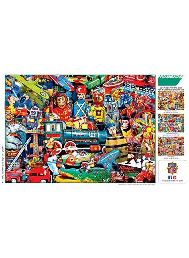 MasterPieces Flashbacks 1000 Puzzles Collection Toyland 1000 Piece Jigsaw Puzzle 19.25"X26.75" - Image 5
