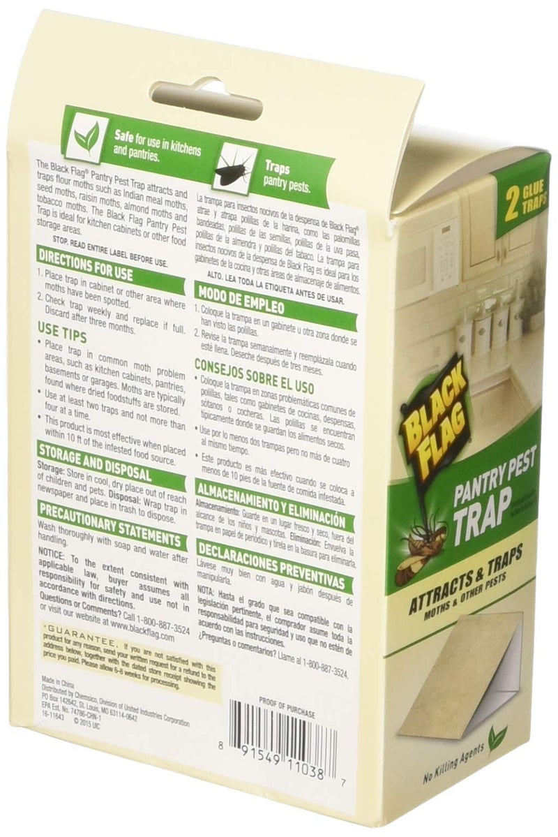 Black Flag Pantry Pest Traps - 8 Total(4 Packages with 2 Traps Each) - Image 4