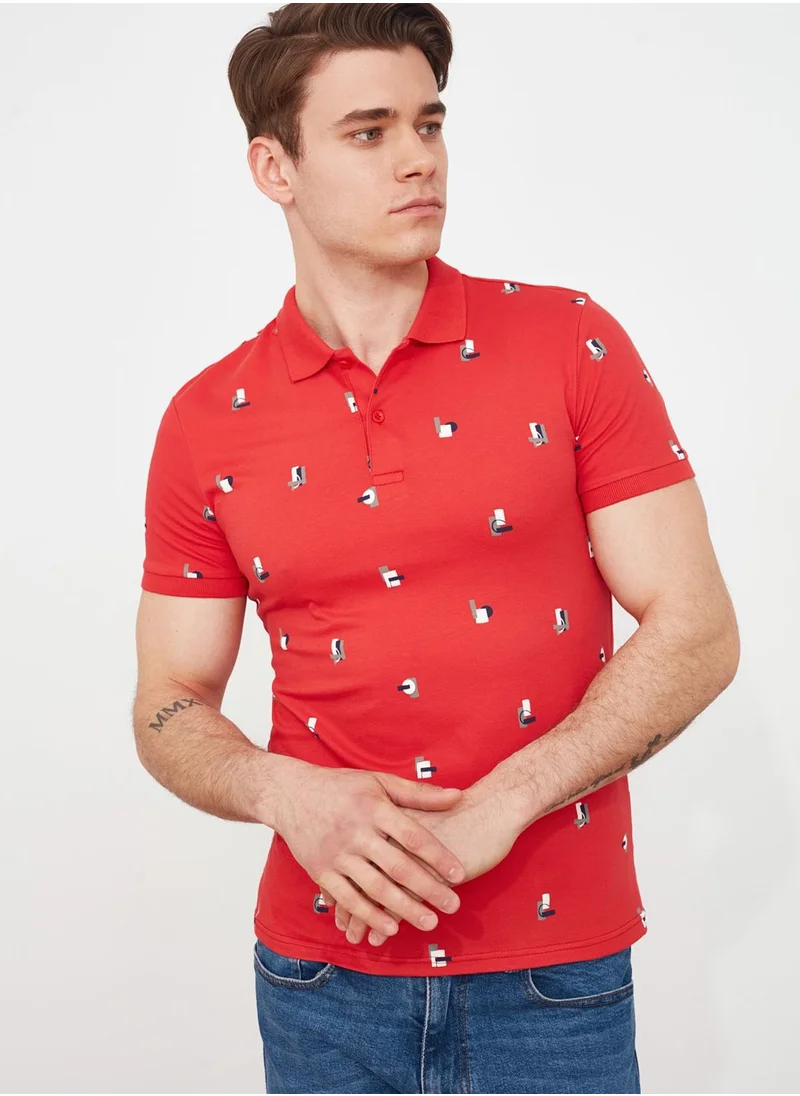 trendyol Regular Fit Printed Polo