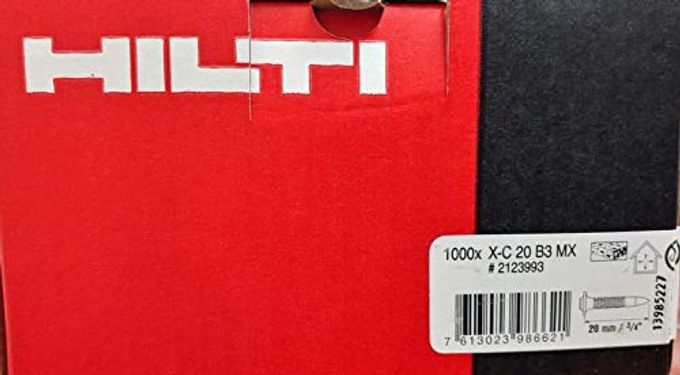 HILTI Concrete Nail X-C 20 B3 Mx Direct Fastening - Image 1