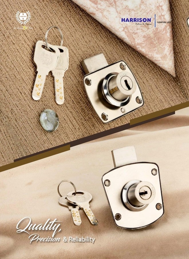 Harrison H-0631 9 Lever Furniture Lock Set (Silver, Zinc Finish) - Image 2