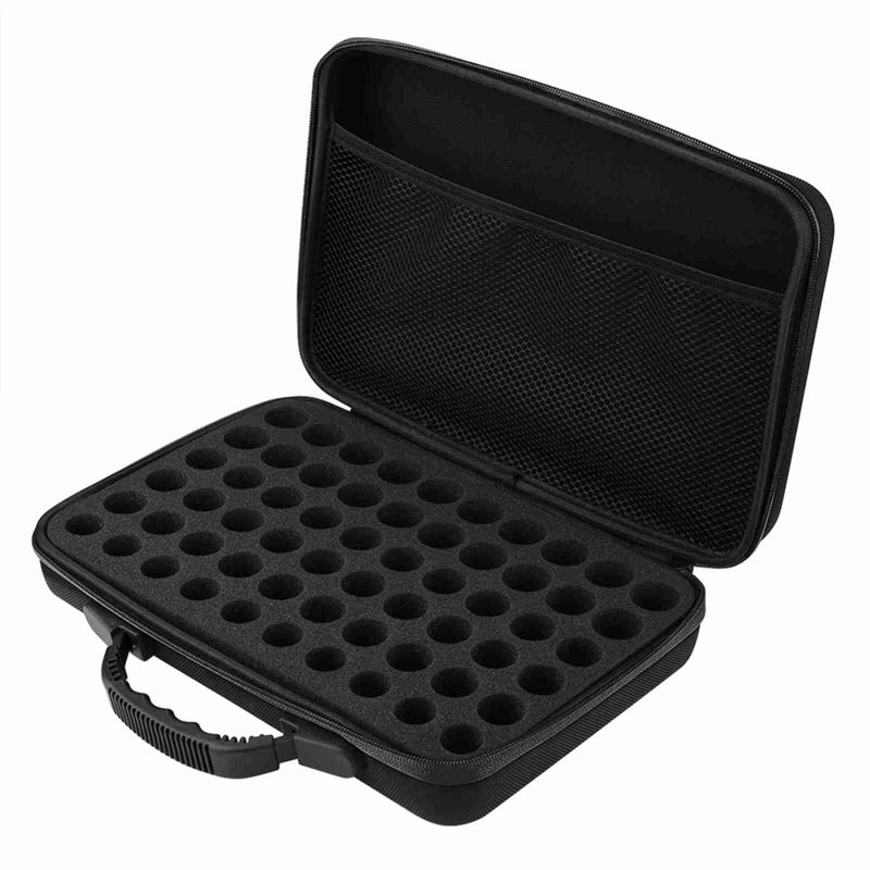 Essential Oil Carrying Case Hard Shell Case,60 Bottles Suitable For Bottles 5ml,15ml (Black) - Image 1