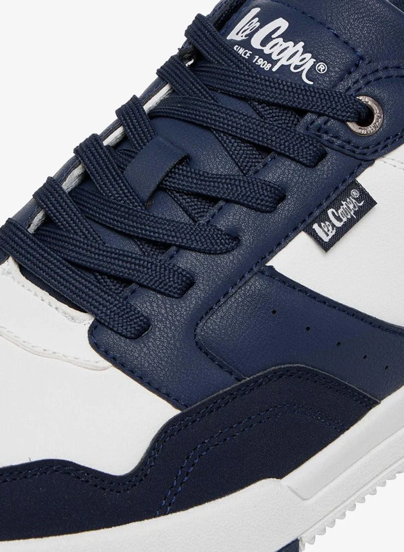 Lee Cooper Men'S Panelled Sneakers With Lace-Up Closure