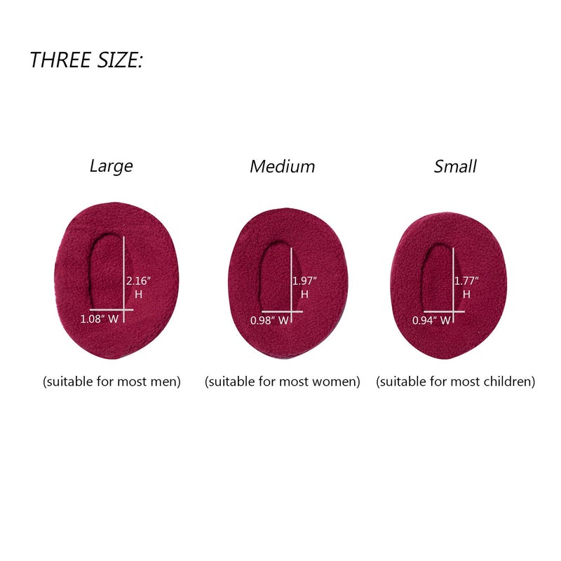 Aurya Bandless Ear Warmers/Earmuffs Winter Ear Covers Outdoor Fleece Ear Muffs for Men Women Kids(Wine Red) - Image 2