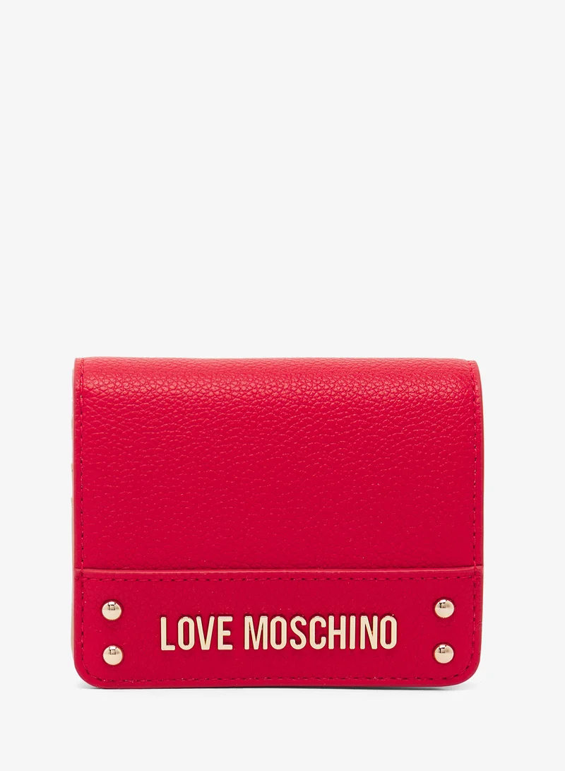 Love Moschino Logo bi fold wallets