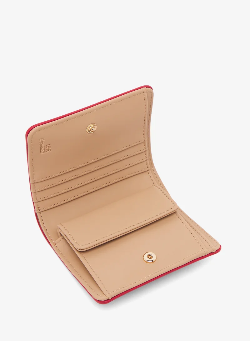 لوف موسكينو Logo bi fold wallets