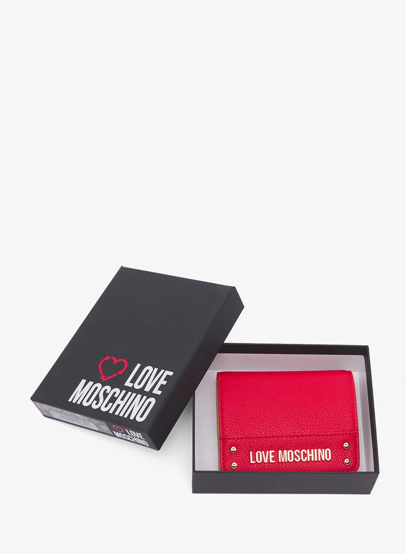 لوف موسكينو Logo bi fold wallets