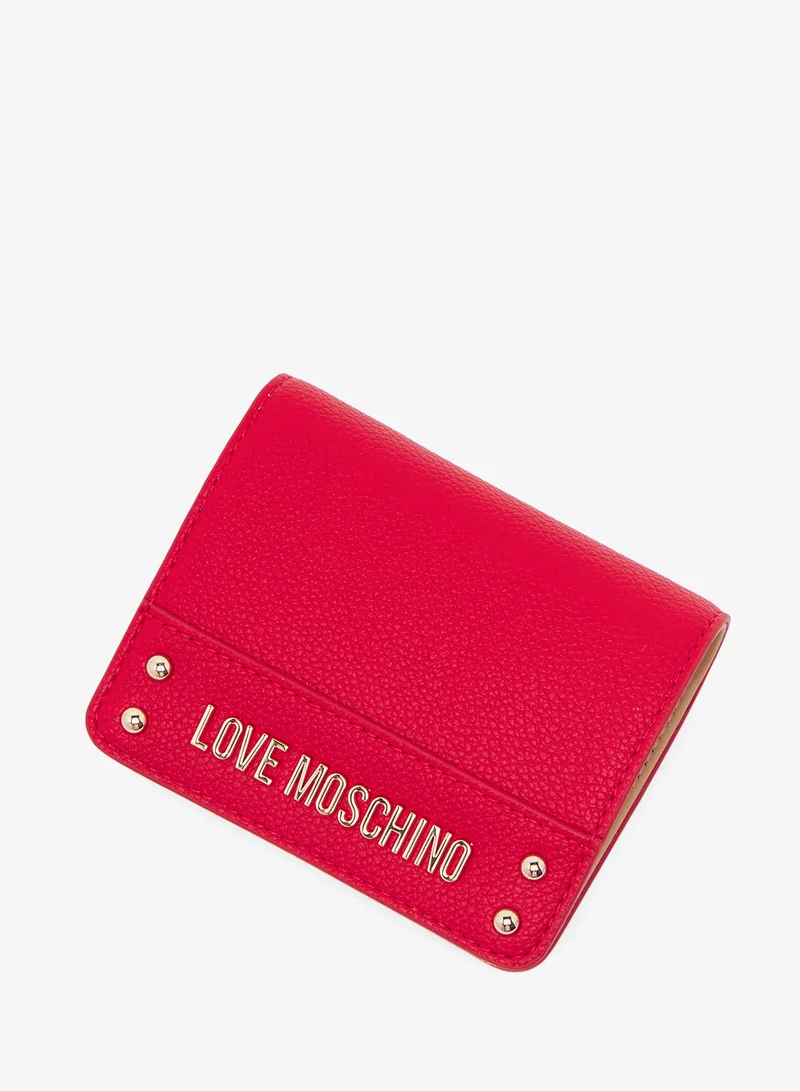 Love Moschino Logo bi fold wallets