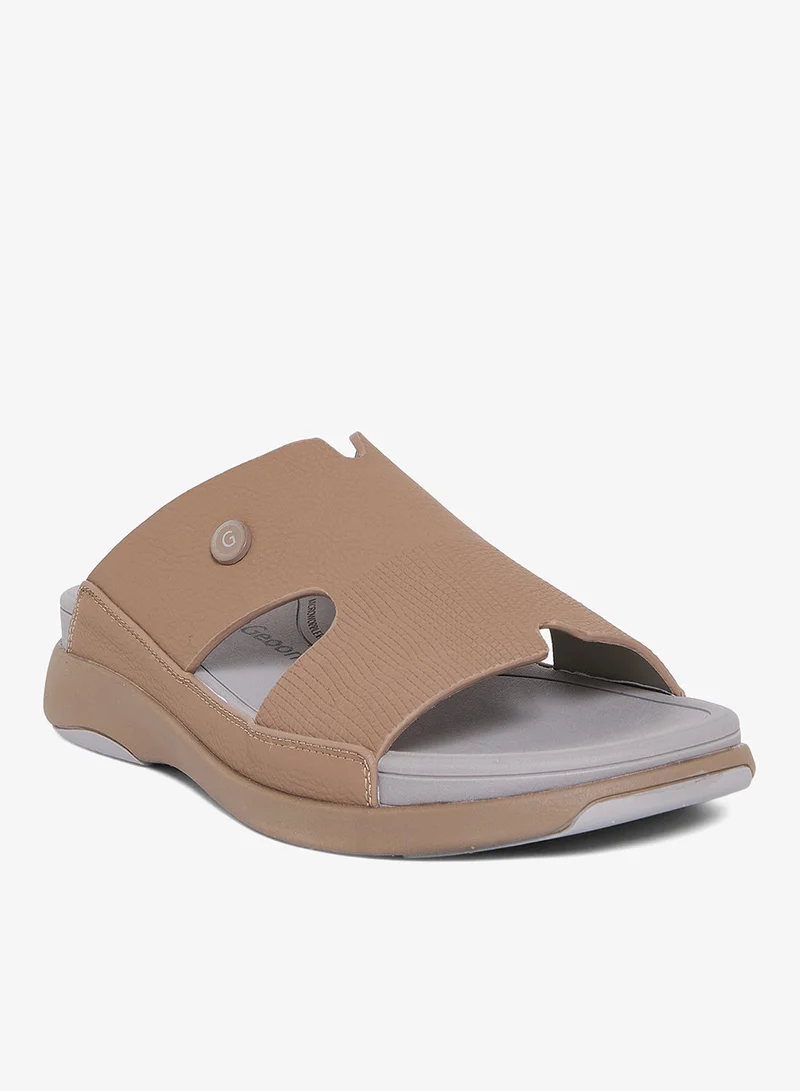 جيومني صنادل عربية مريحة للرجال – صنادل كلاسيكية مفتوحة الأصابع مع سرير مبطن للارتداء اليومي