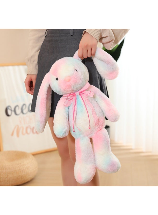 JAYATO Colorful Long-eared Rabbit Plush Toy - Cute Bonnie Rabbit Doll - Girl's Birthday Gift - Pink Color 40cm - Image 3