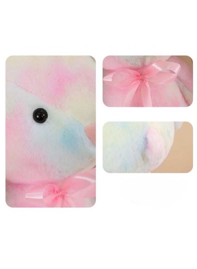 JAYATO Colorful Long-eared Rabbit Plush Toy - Cute Bonnie Rabbit Doll - Girl's Birthday Gift - Pink Color 40cm - Image 5