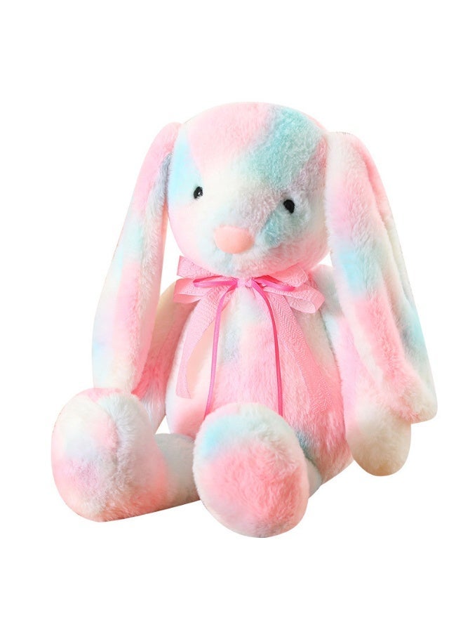 JAYATO Colorful Long-eared Rabbit Plush Toy - Cute Bonnie Rabbit Doll - Girl's Birthday Gift - Pink Color 40cm - Image 2