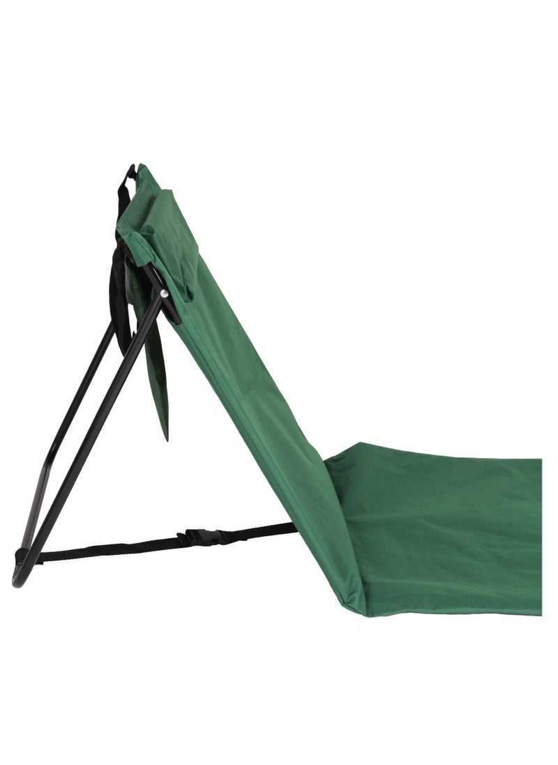 Royalford - Beach Mat- Rf11674| Lightweight, Portable And Foldable, Folds Flat For Storage| Iron Tube With Washable Cloth, Perfect For Indoor And Outdoor Entertainment| Green - Image 1
