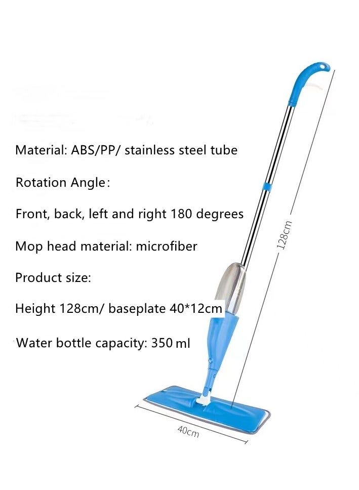 MARK STORE Free Hand Flat Floor Mist Mop Household Washing, Bathroom Tool Scrape Cleaning, Automatic Spray Water Floor Mop, Assorted Color  - Image 3