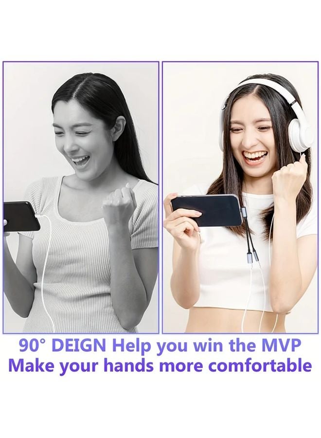 Red Type C To 3 5mm Audio Adapter Elbow With 60W Fast Charging For iPhone 15 S22 Huawei iPad Macbook - Image 5