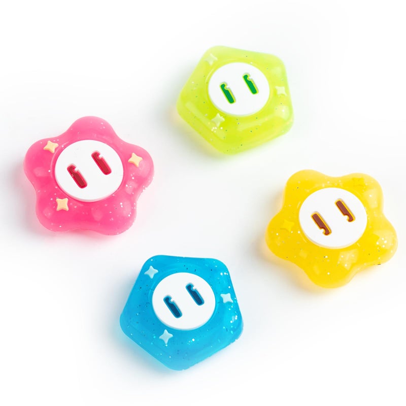 For Nintendo Switch/OLED/Lite Controller Game Console Keycap Rocker Cover ns Mario Marvel Flower (Pack of 4) - Image 1