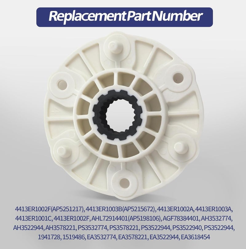 Abeskch MBF618448 PBT-GF30 Washer Rotor Hub Compatible With LG Kenmore Washing Machine, Replacement Part # 4413ER1003A 4413ER1003B 4413EA1002B 4413ER1001C 4413ER1002F - Image 5