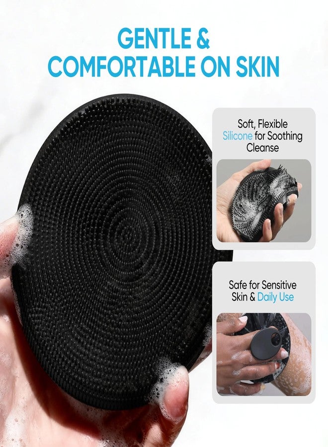 ProBliva Silicone Body Scrubber for Shower - Gentle Exfoliating & Lather Boosting Soft Silicone Cleansing Brush, Deep Clean for Sweat- and Moisture-Prone Areas with Body Wash, for Men & Women - Image 2