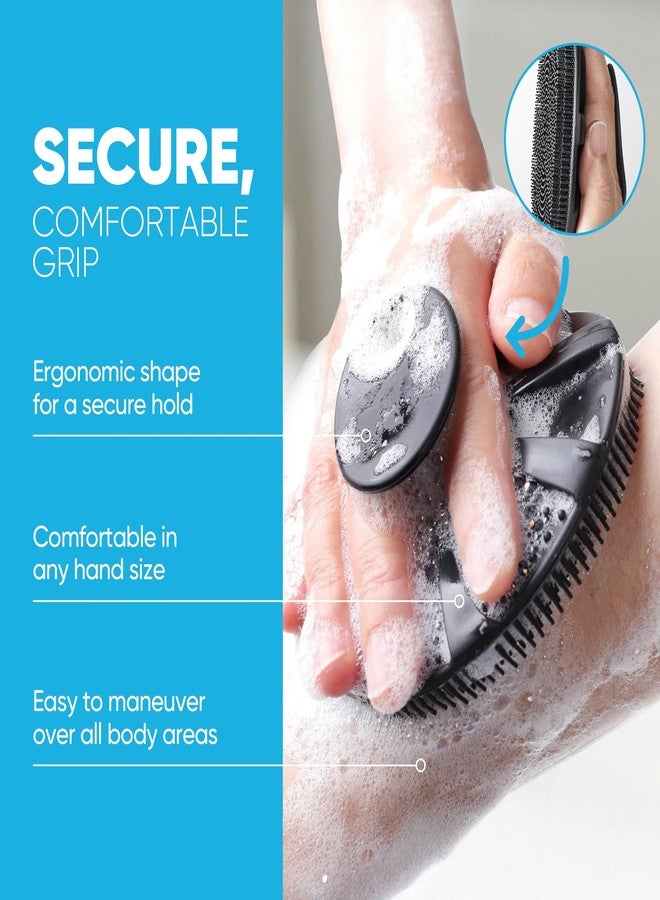 ProBliva Silicone Body Scrubber for Shower - Gentle Exfoliating & Lather Boosting Soft Silicone Cleansing Brush, Deep Clean for Sweat- and Moisture-Prone Areas with Body Wash, for Men & Women - Image 5