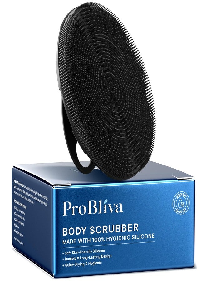 ProBliva Silicone Body Scrubber for Shower - Gentle Exfoliating & Lather Boosting Soft Silicone Cleansing Brush, Deep Clean for Sweat- and Moisture-Prone Areas with Body Wash, for Men & Women - Image 1