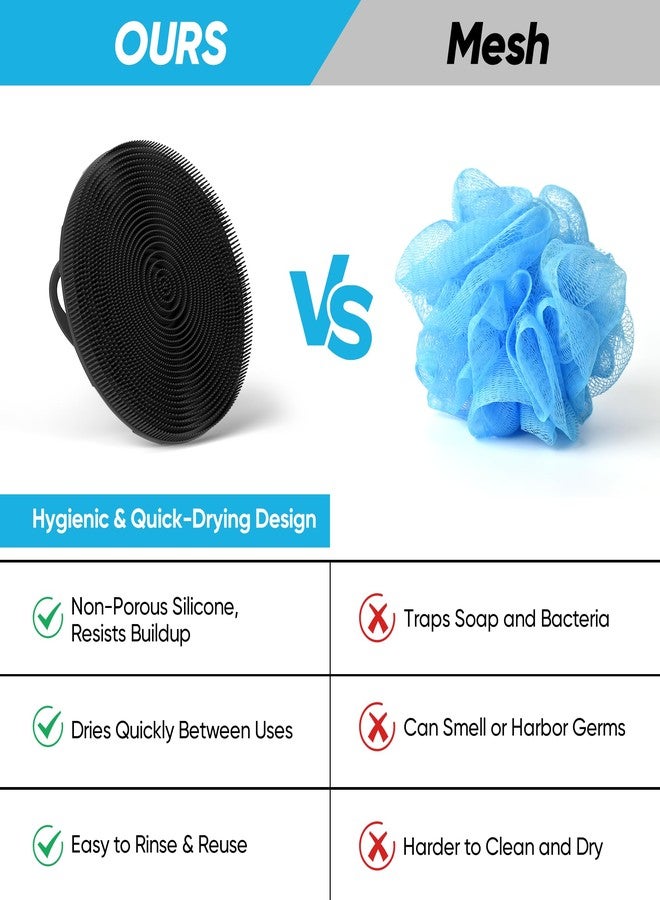 ProBliva Silicone Body Scrubber for Shower - Gentle Exfoliating & Lather Boosting Soft Silicone Cleansing Brush, Deep Clean for Sweat- and Moisture-Prone Areas with Body Wash, for Men & Women - Image 4