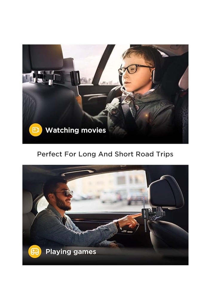 Tablet Holder for Car Ipad Car Holder Back Seat Road Trip Essentials for Kids Suitable for 4-12.9" Devices  - Image 3