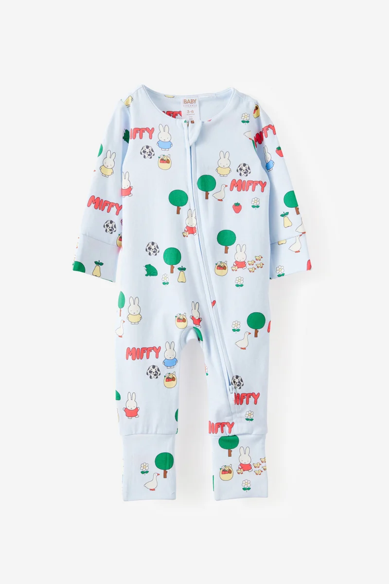 كوتون اون Miffy Long Sleeve Zip Romper