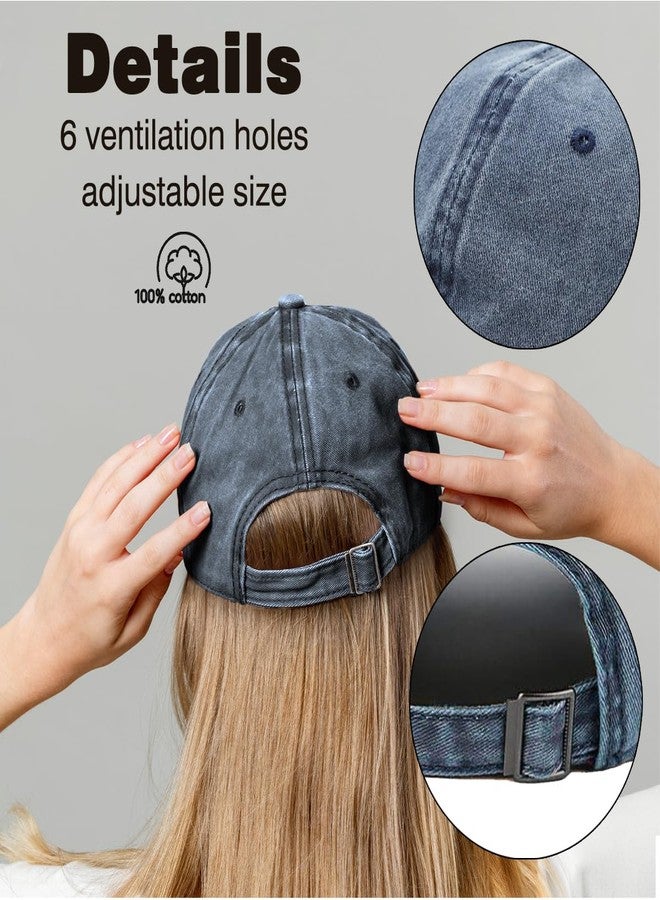 قبعة بيسبول زرقاء باهتة بتصميم عتيق من Pishovi، قبعة قطنية قابلة للتعديل، هدايا جيب للرجال والنساء، قبعات سائقي الشاحنات اللطيفة للنساء، هدايا شكر لسائقي الشاحنات وسيارات الجيب - Image 3
