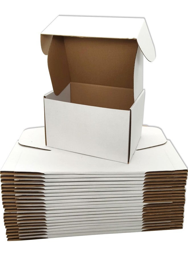 Lmuze Small White Shipping Boxes for Small Business Pack of 25-9x6x4 inches Cardboard Corrugated Mailer Boxes for Shipping Packaging Craft Gifts Giving Products - Image 1