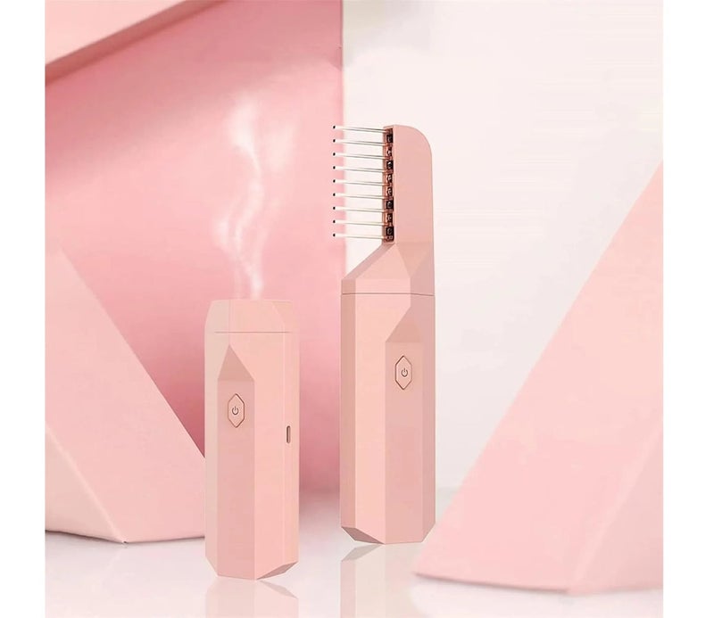 Portable, handheld, rechargeable electric hair steamer with USB port - Image 2