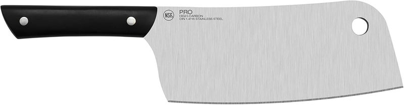 KAI PRO 7" Cleaver, Hand Sharpened Meat Knife, German DIN1.14116 Stainless Steel Blade, Full-Tang POM Handle, NSF Certified, Japanese Cleaver for Processing Large Cuts of Meat - Image 1
