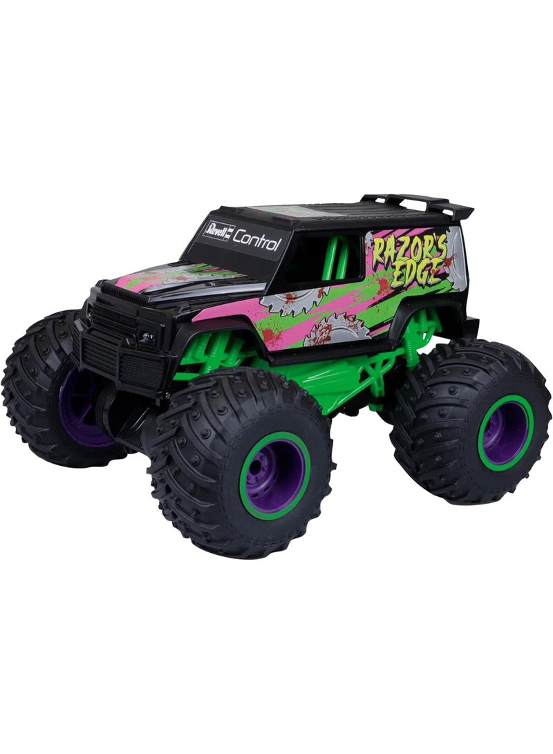 Revell Control 24681 RC Monster Truck Razor's Edge I with Precise 2.4 GHz Control Car, Black - Image 1