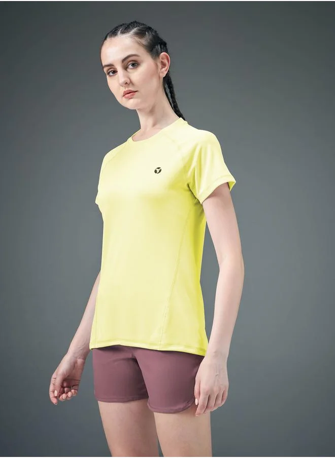 Technosport Technosport Solid Crew Neck Short Sleeve T-Shirt