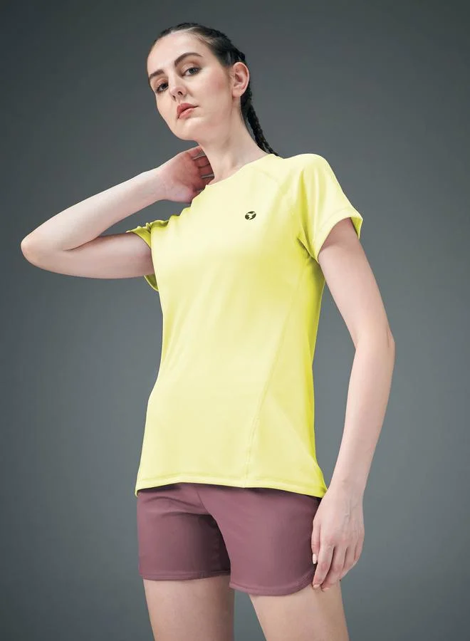 Technosport Technosport Solid Crew Neck Short Sleeve T-Shirt