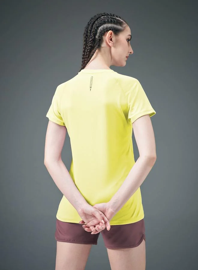 Technosport  Technosport Solid Crew Neck Short Sleeve T-Shirt for Women | Best Price UAE