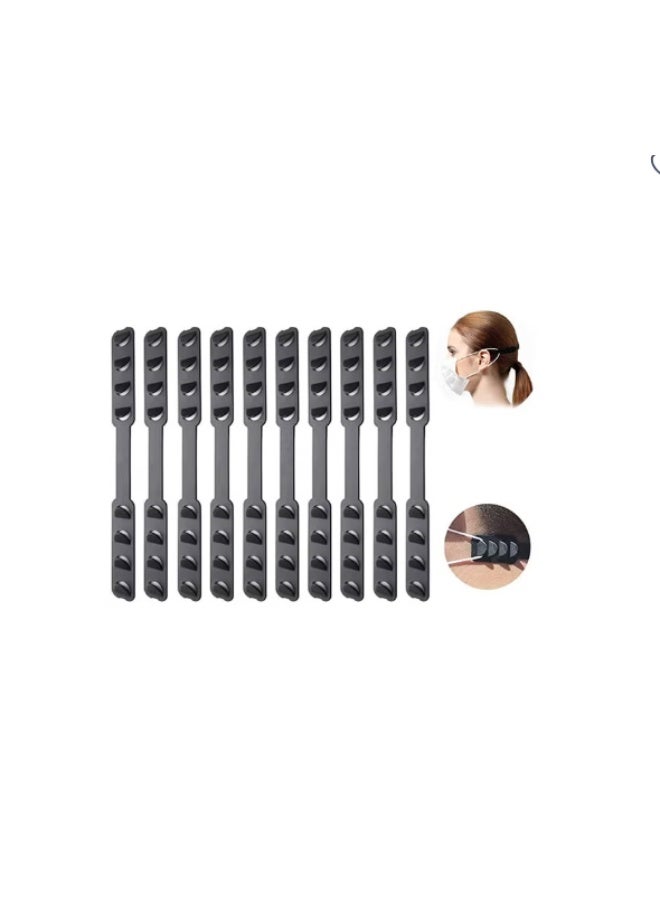 Set of 20 Adjustable Mask Ear Protectors – Flexible Silicone Face Mask Extension Straps and Anti-Tightness Ear Loop Gripper Hooks - Image 3