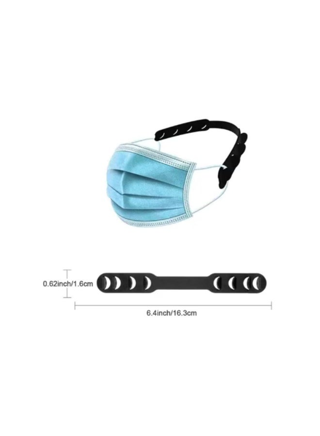 Set of 20 Adjustable Mask Ear Protectors – Flexible Silicone Face Mask Extension Straps and Anti-Tightness Ear Loop Gripper Hooks - Image 2