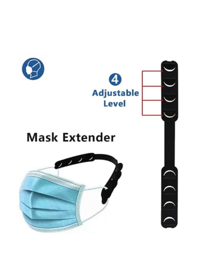 Set of 20 Adjustable Mask Ear Protectors – Flexible Silicone Face Mask Extension Straps and Anti-Tightness Ear Loop Gripper Hooks - Image 5
